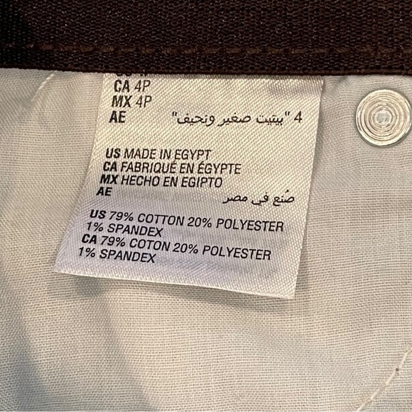 Style & Co Size 4 Petite Cuffed Light Blue Jean Capris - Picture 5 of 5